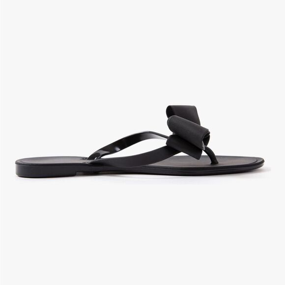 Women’s Sandal - Flip Flops - Jelly / Bow - Black - 9 - Like New - Picture 4 of 9